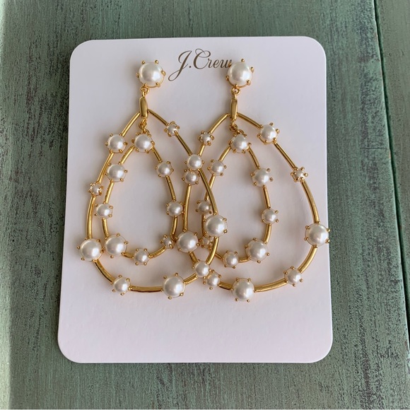 J. Crew Oversized pearl teardrop earrings - Picture 7 of 7